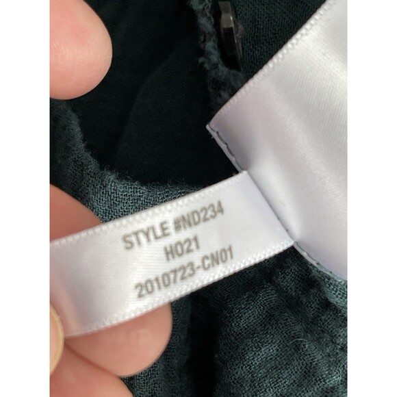 Madewell Womens Blouse Sz Small Lightspun Cuffed-Sleeve Shirred Bohemian Boho - Picture 10 of 12